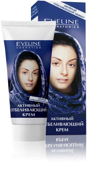 Крем Eveline Cosmetics Double White Активный отбеливающий (в коробке), 50мл