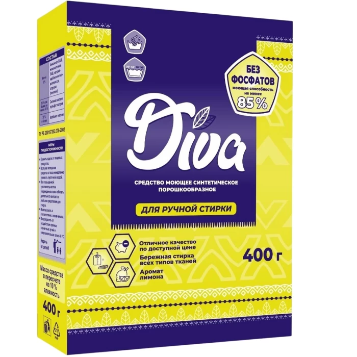 Стиральный порошок для ручной стирки Бархим Diva 400г арт.5406
