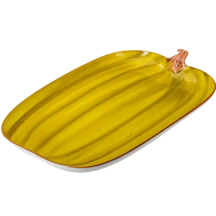 Блюдо фарфоровое BelbohemiaТыковка 34,3×21,9×3,5см