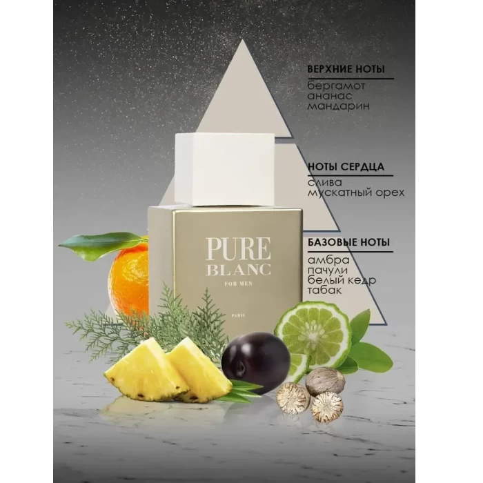 Туалетная вода Geparlys Pure Blanc for Men 100мл