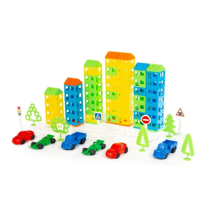 Конструктор Построй свой город 410 элементов в пакете