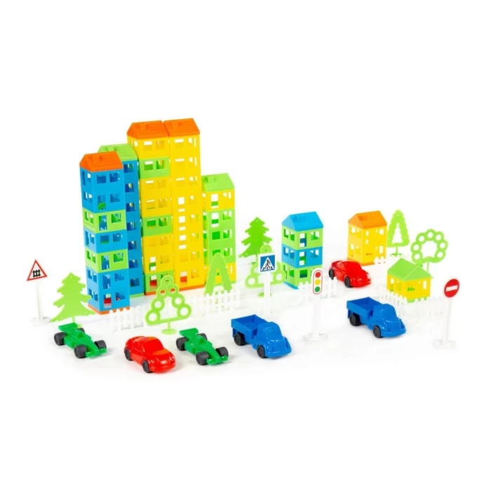 Конструктор Построй свой город 410 элементов в пакете