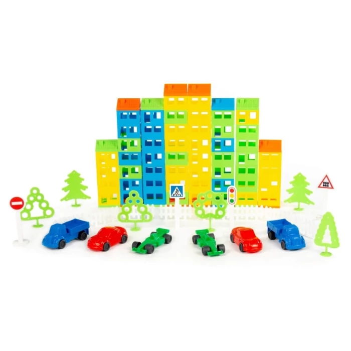 Конструктор Построй свой город 410 элементов в пакете