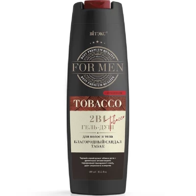 Гель-душ для волос и тела с феромонами Витэкс Благородный сандал и табак 400мл