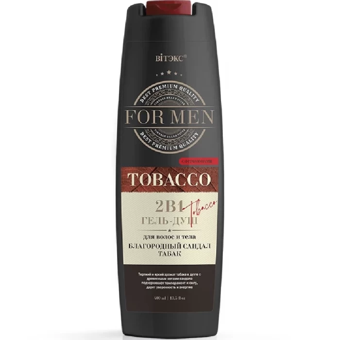 Гель-душ для волос и тела с феромонами Витэкс Благородный сандал и табак 400мл