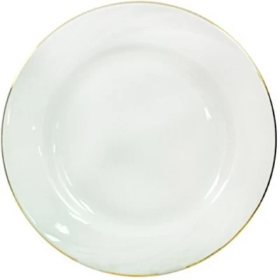 Тарелка мелкая Голубка Без деколи 17,5см 0С0871Ф34