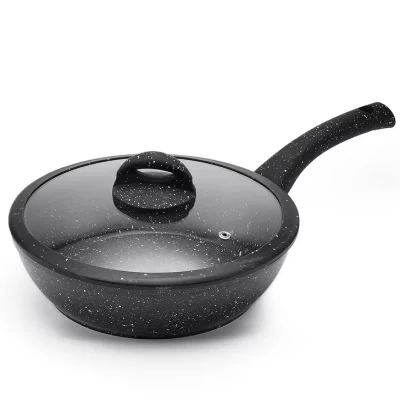 Сковорода ТМ "ЦУМ" с крышкой, 22- 26 см