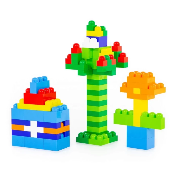 Конструктор Великан 144 элемента в контейнере