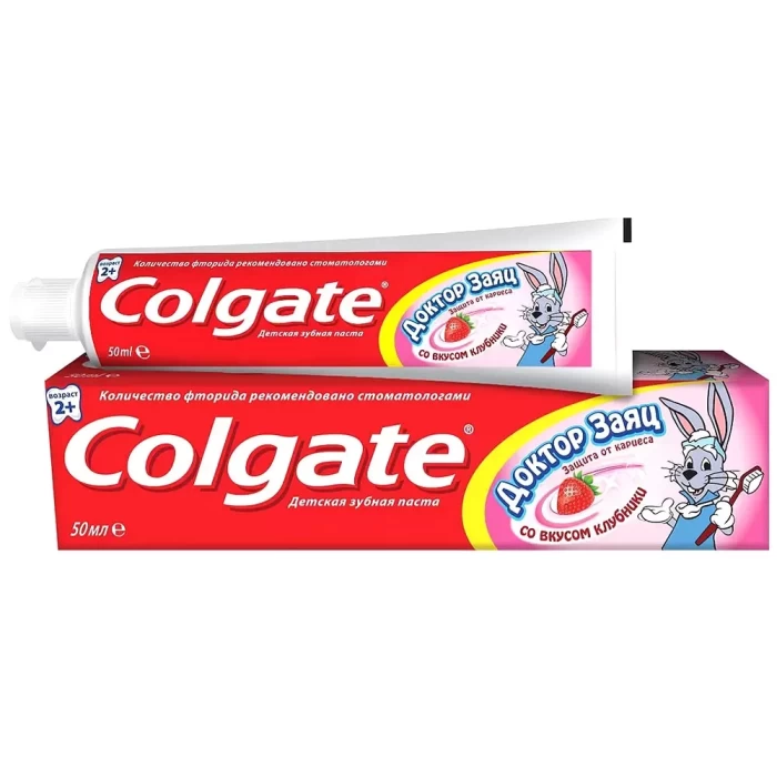 Зубная паста Colgate Доктор Заяц со вкусом клубники 50мл