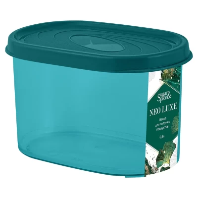Банка для сыпучих продуктов NEO LUXE Изумрудный агат 0,8л