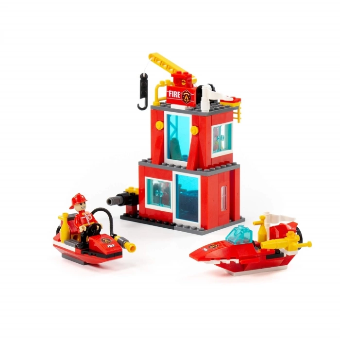 Конструктор "Классик" "Город. Пожарная часть-1.2" (180 элементов) Полесье арт. 81889