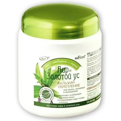 Бальзам-укрепление для волос склонных к выпадению Белита Аири золотой ус 450мл