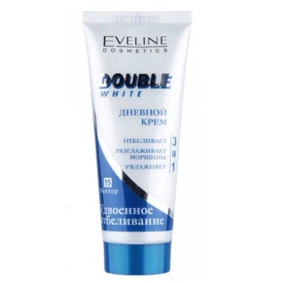 Крем Eveline Cosmetics Double White Удвоенное отбеливание дневной 3в1,  75 мл