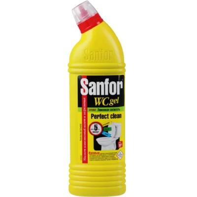 Средство для чистки и дезинфекции сантехники Sanfor WC Лимонная свежесть 750мл арт.2771