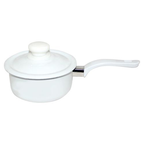 Кастрюля эмалированная 0,6л без рисунка 1605П