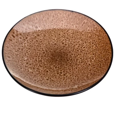 Тарелка десертная Belbohemia Bubble brown 20см