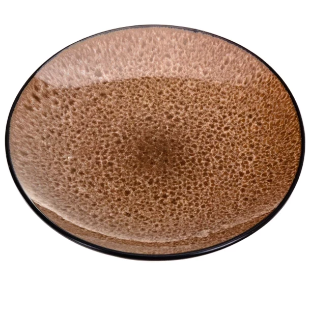 Тарелка десертная Belbohemia Bubble brown 20см
