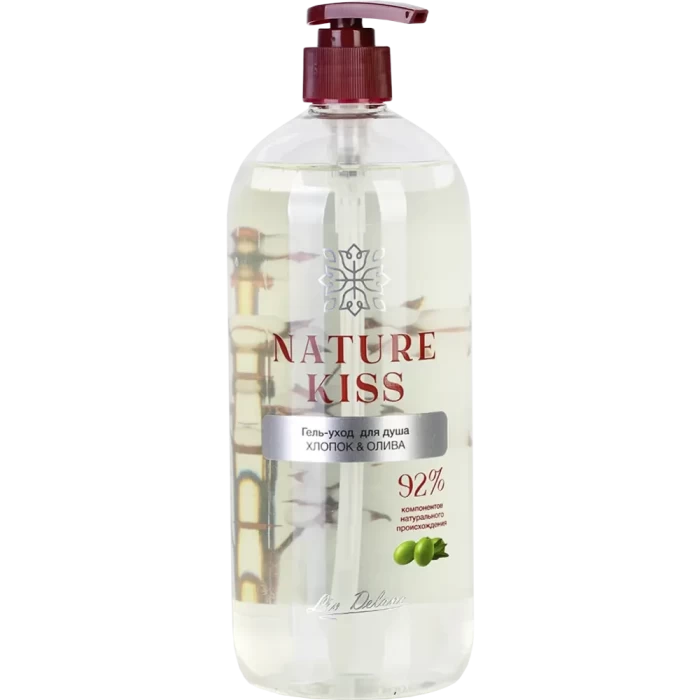 Гель-уход для душа Liv Delano Хлопок и олива 1л