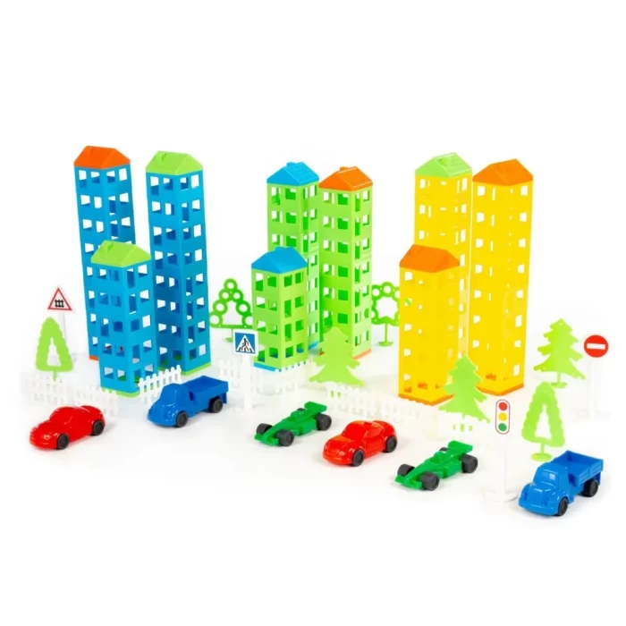 Конструктор Построй свой город 328 элементов в пакете