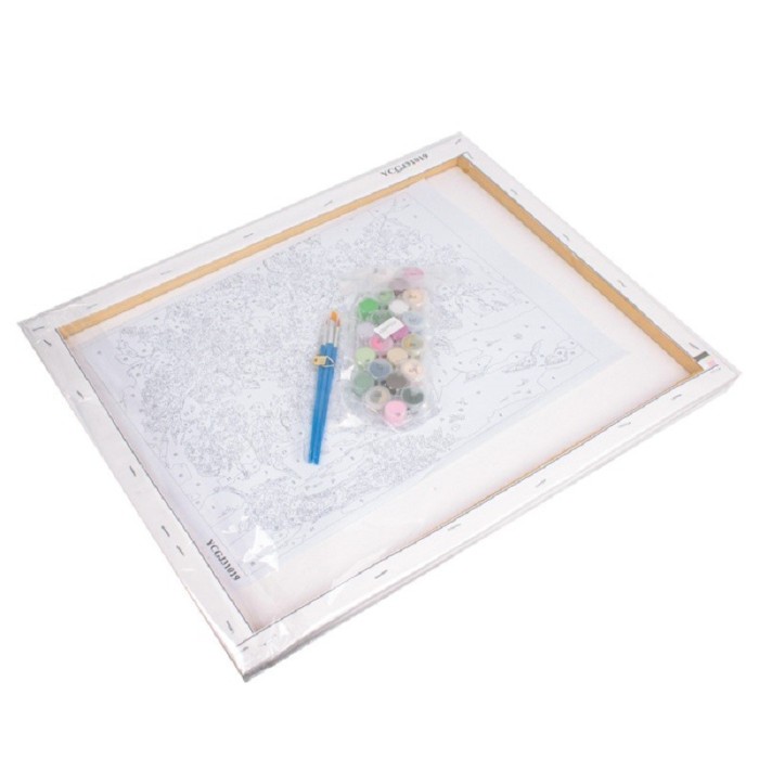 Картина по номерам "Букет на террасе" DV-9521-5