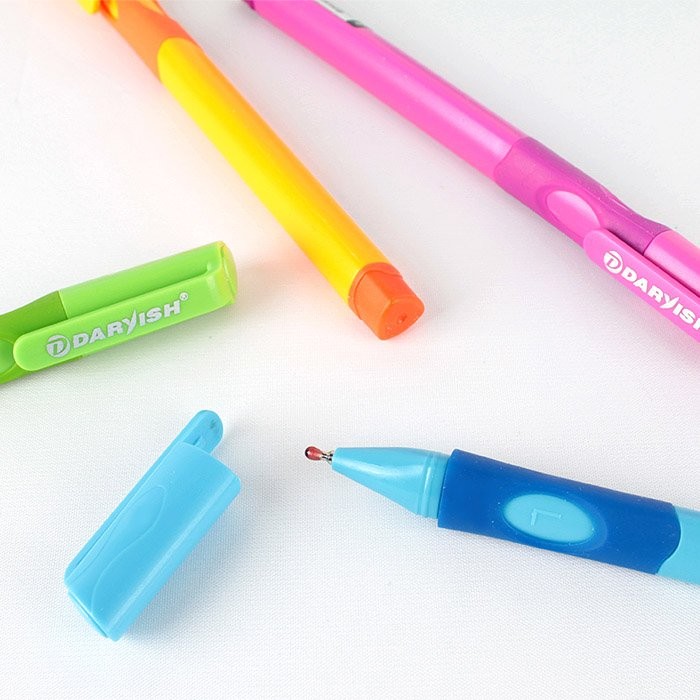 Ручка шариковая синяя для левшей