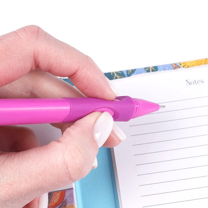 Ручка шариковая синяя для левшей