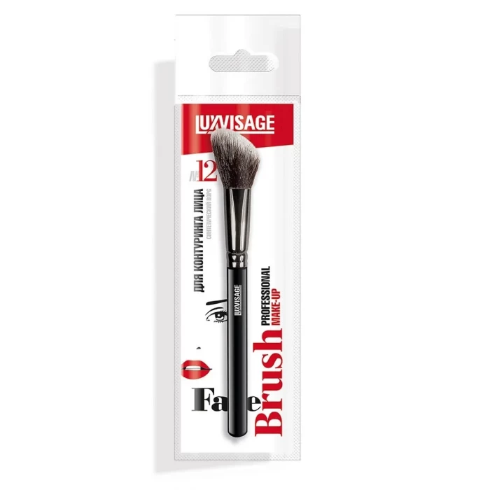 Кисть косметическая Luxvisage для контуринга лица №12