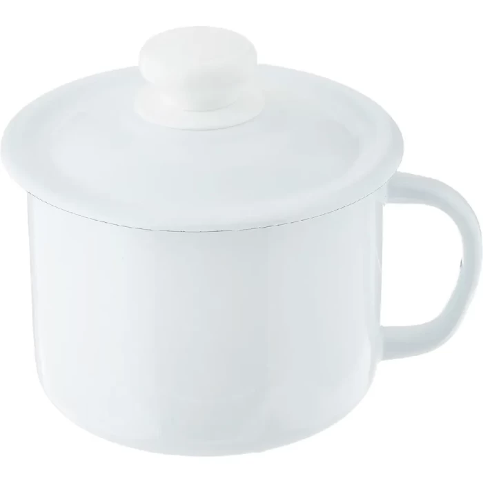 Кружка с крышкой Эмаль 1л 01-0207М