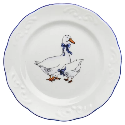 Тарелка мелкая Надежда Гуси 17,5см 9С1661/1Ф34