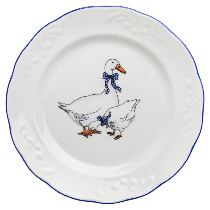 Тарелка мелкая Надежда Гуси 17,5см 9С1661/1Ф34