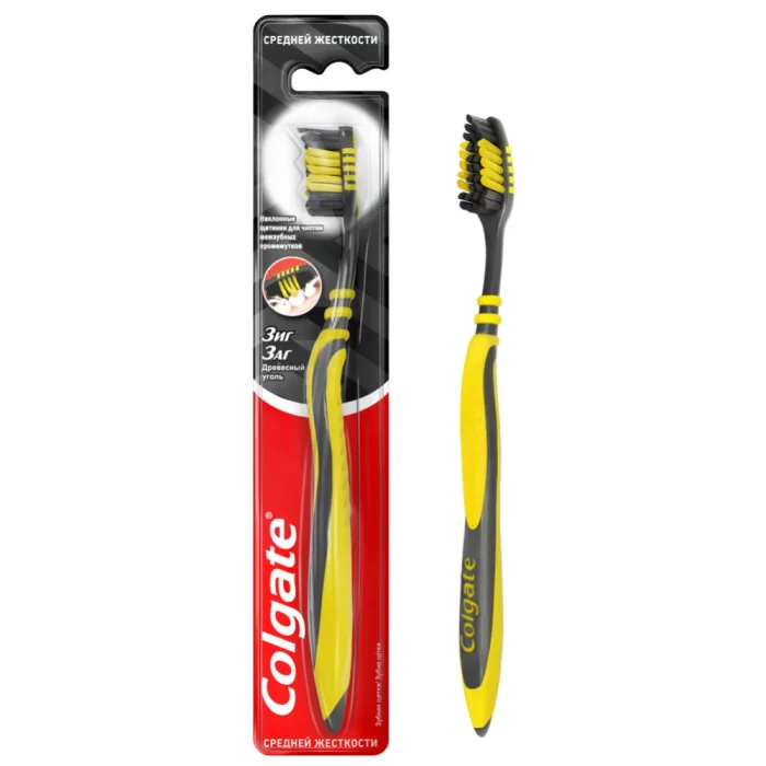 Зубная щётка Colgate ЗигЗаг Древесный уголь