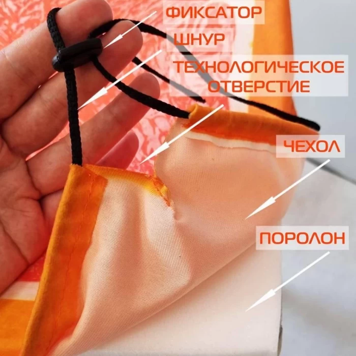 Подушка для сиденья Matex Frutis Cuadro Киви 33х33