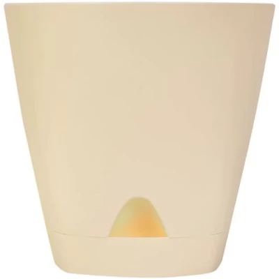 Горшок для цветов InGreen  Amsterdam с прикорневым поливом сливочный