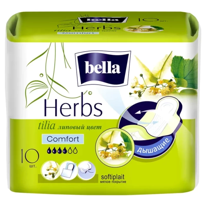 Прокладки женские гигиенические Bella Herbs tilia Comfort 10шт