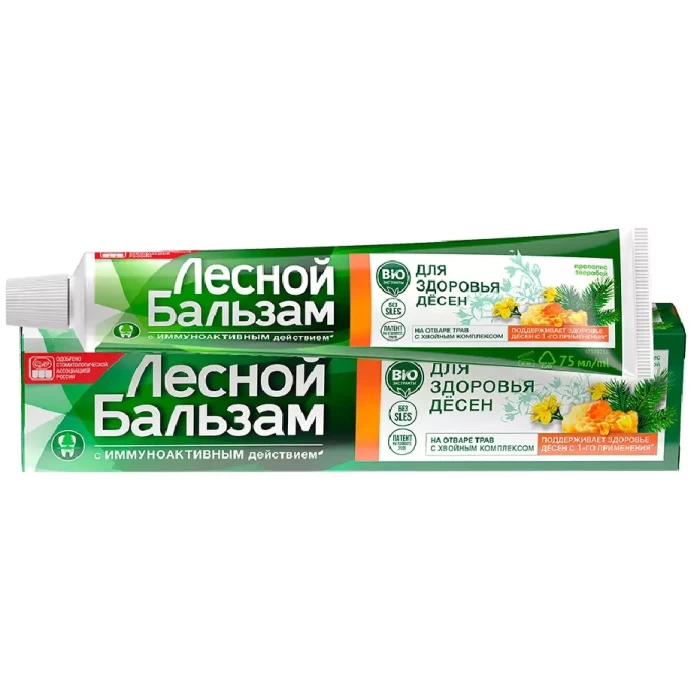 Зубная паста Лесной бальзам с экстрактами прополиса и зверобоя 75мл