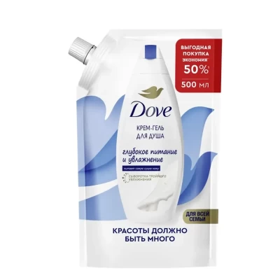 Крем-гель для душа Dove Глубокое питание и увлажнение для всей семьи 500мл
