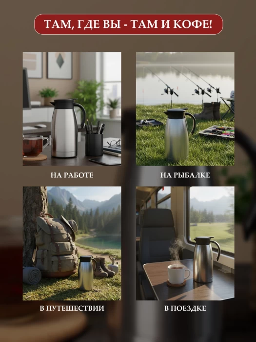 Кофейник AE9754+Z18279-013D 1л