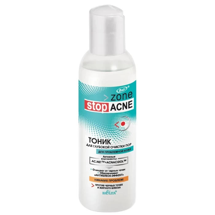 Тоник для глубокой очистки пор Белита Zone Stop Acne 150мл