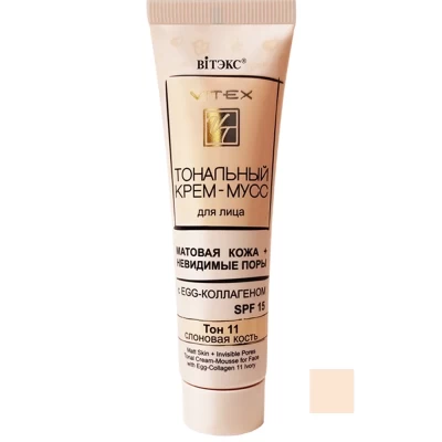 Тональный крем-мусс Витэкс SPF15 30мл
