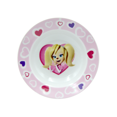 Тарелка глубокая "Идиллия" 200мм (Барбоскины. Роза)