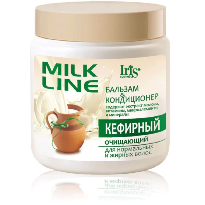Бальзам-кондиционер Iris cosmetic Milk Line Кефирный 500мл