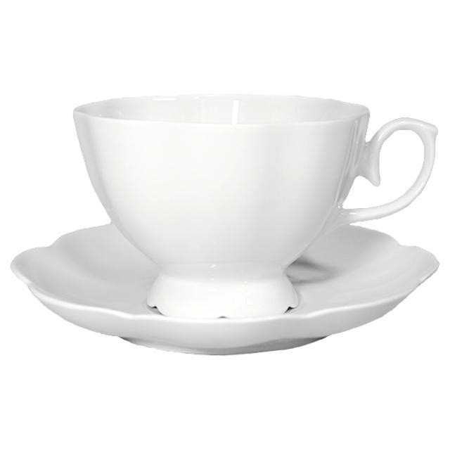 Чайная пара 250 см3 "Елена" (Белое изделие)