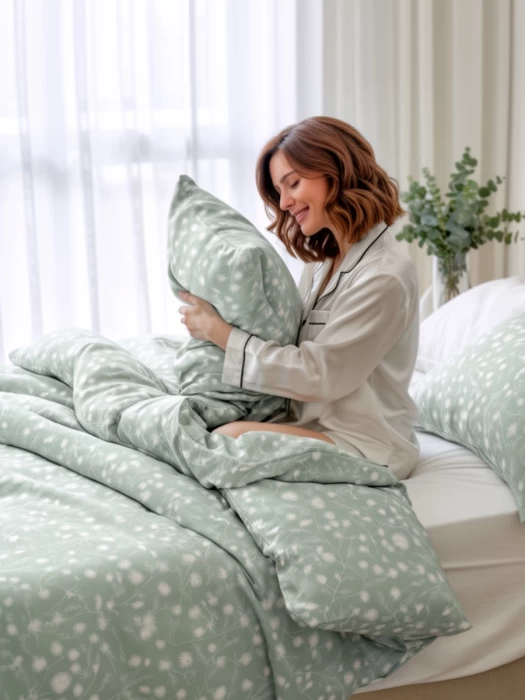 Комплект постельного белья евро ТМ "ЦУМ" Одуванчики