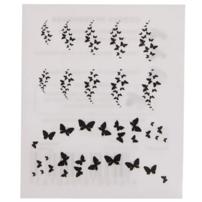 Татуировка на тело и ногти Бабочки арт 2584422