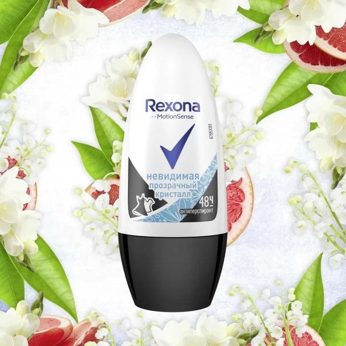 Антиперспирант шариковый Rexona Прозрачный кристалл