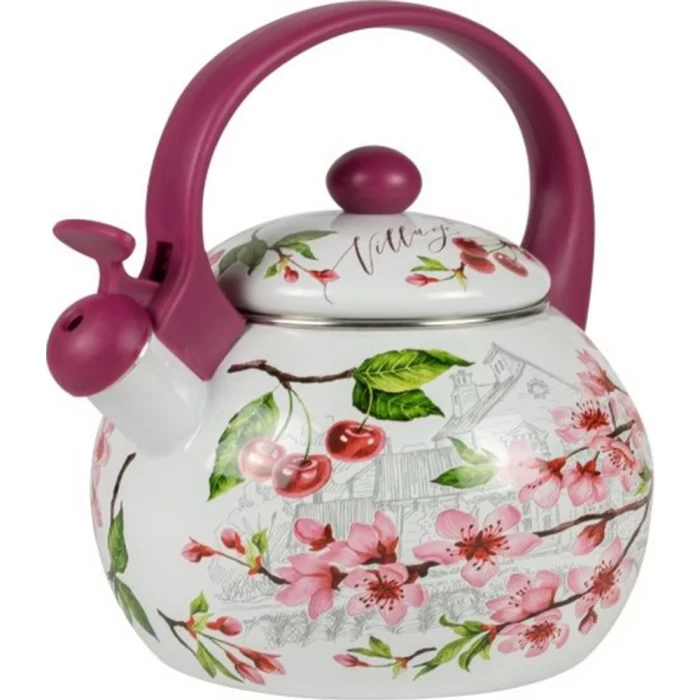 Чайник эмалированный "Вишня" Appetite 2 л арт. FT7-VI