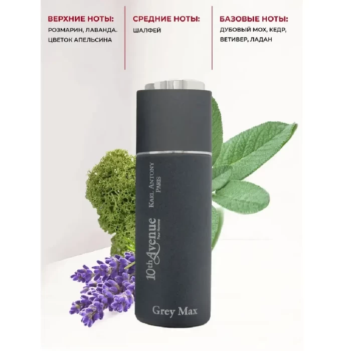 Туалетная вода Jean Jacques Vivier 10th Avenue Grey Max 100мл