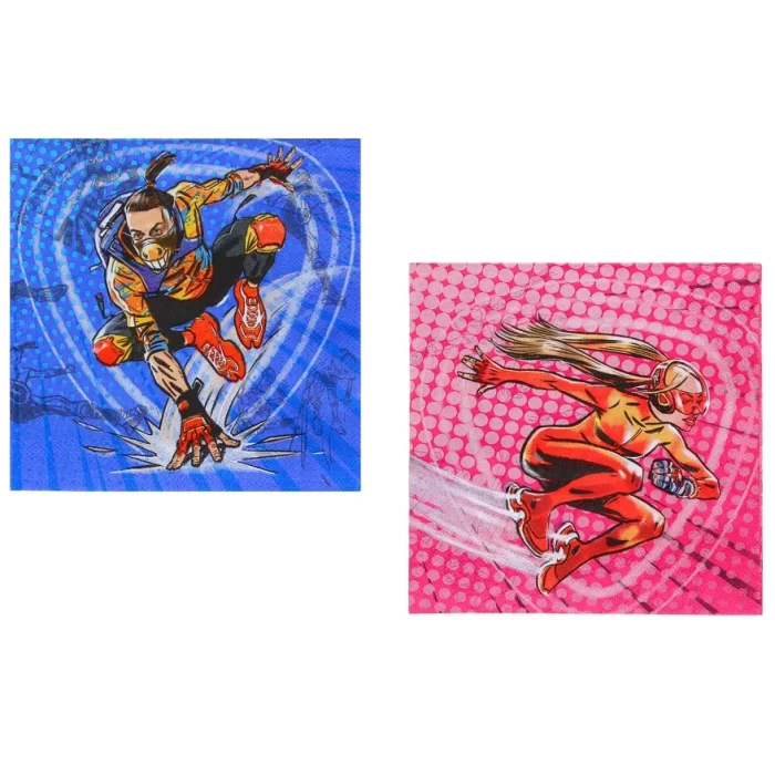 Салфетки бумажные Супергерои вселенной