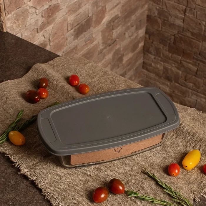 Форма для запекания из жаропрочного стекла 1.5 л с крышкой