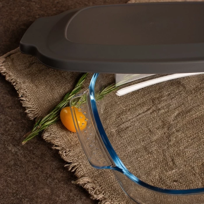 Форма для запекания из жаропрочного стекла 2.7л с крышкой